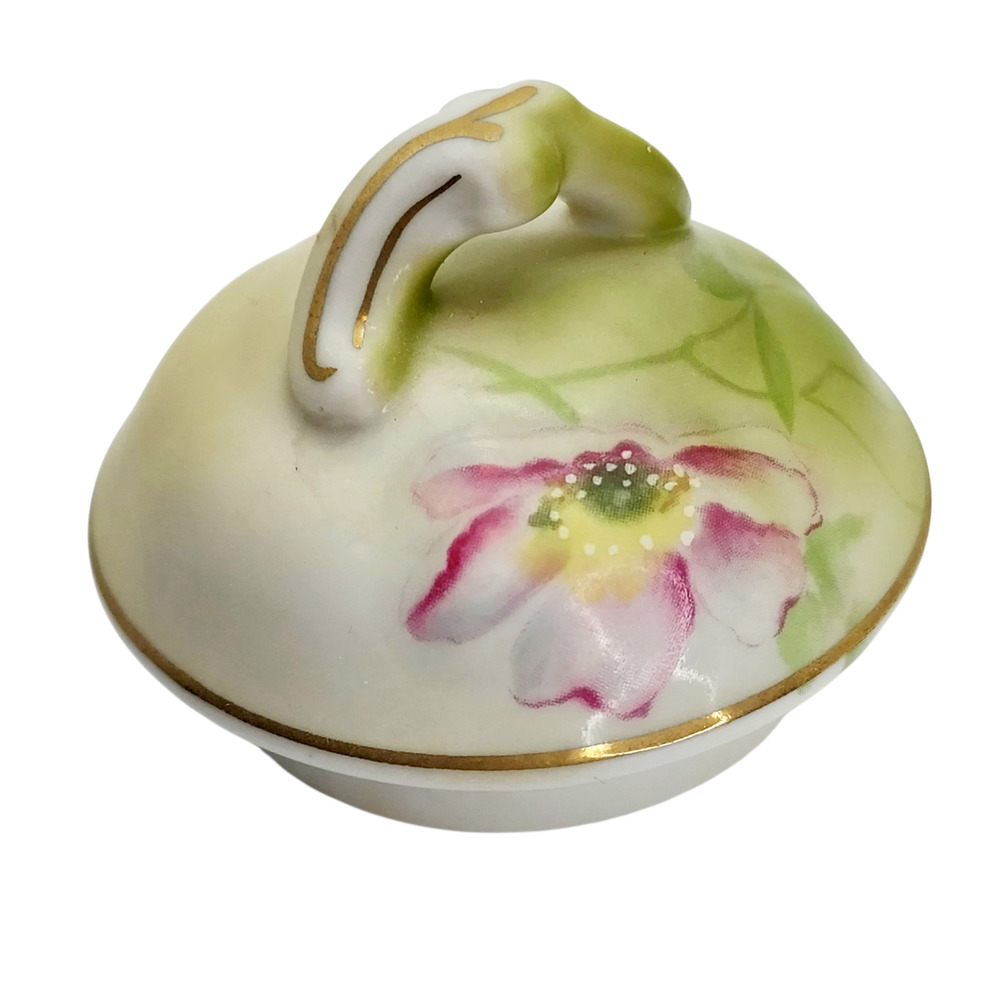Vintage Nippon Japanese Hand Painted Dogwood 5 PC Chocolate Pot Tea Set Gold Glt - Picture 7 of 14